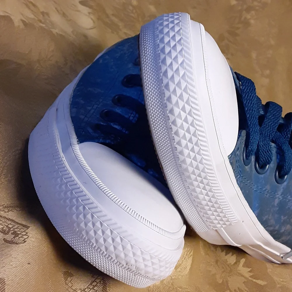 CONVERSE All  Star Ocean Blue With LUNARLON Men's 7.0 Women's 9.0 LIKE NEW - Picture 16 of 16